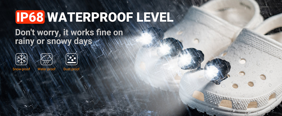 Croc Lights: Waterproof Technology Ensuring Every Step of Your Nighttime Safety