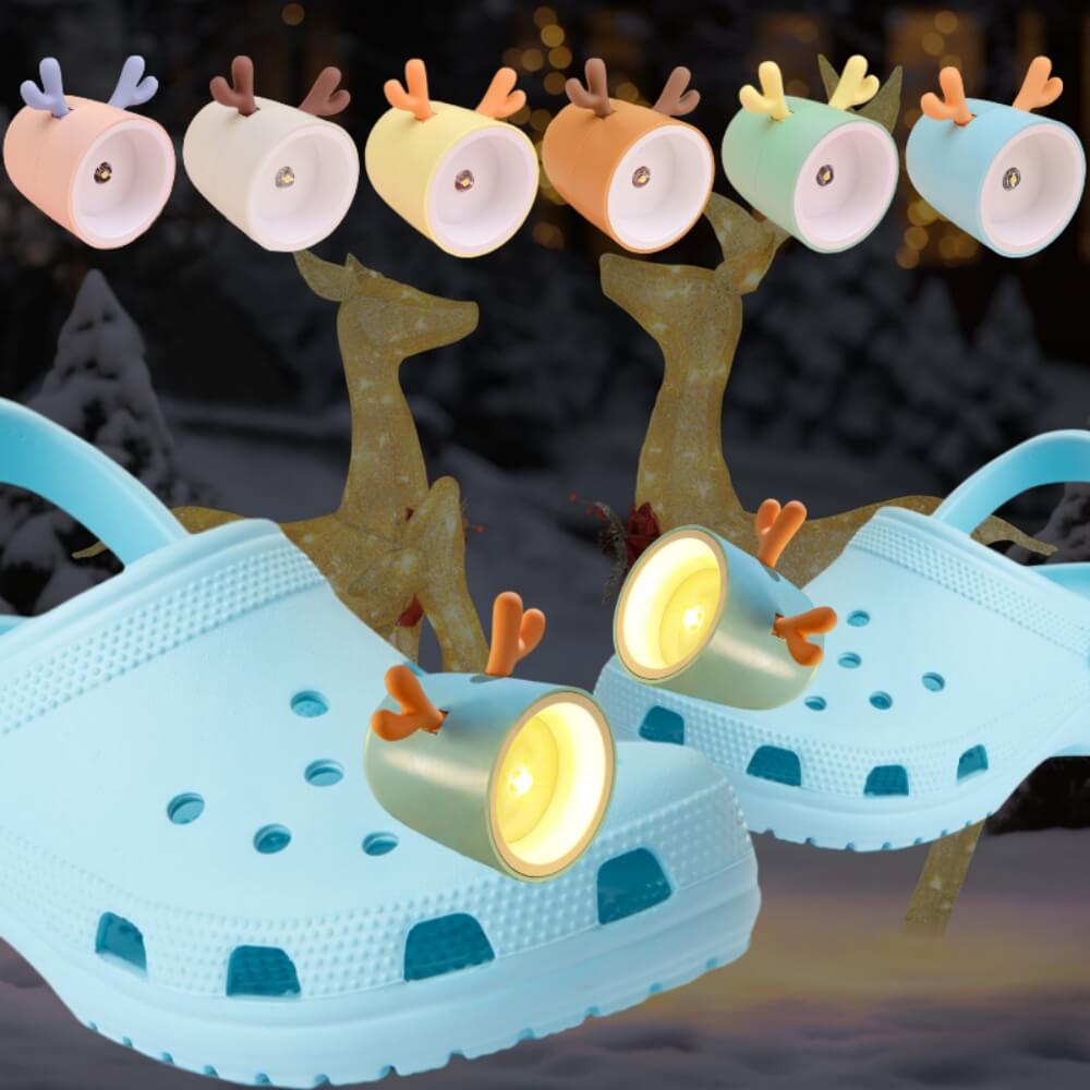Croc Lights: Reindeer-Shaped Shoe Lights for a Cozy Christmas - Croc Lights®