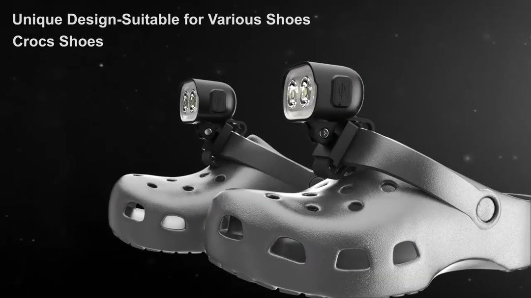 Universal Croc headlights - Demonstration Video for Single LED Lamp Beads - Croc Lights®