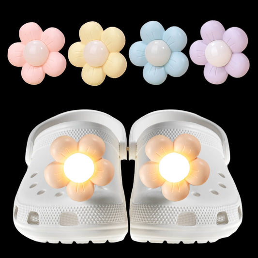 Flower Shoe lights(2 Pack) - Eye - friendly - 4 Colors - Croclights.com