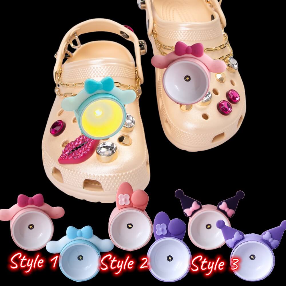 Kawaii Shoe lights - Eye - friendly - 3 Styles (2 Pack) - Croclights.com