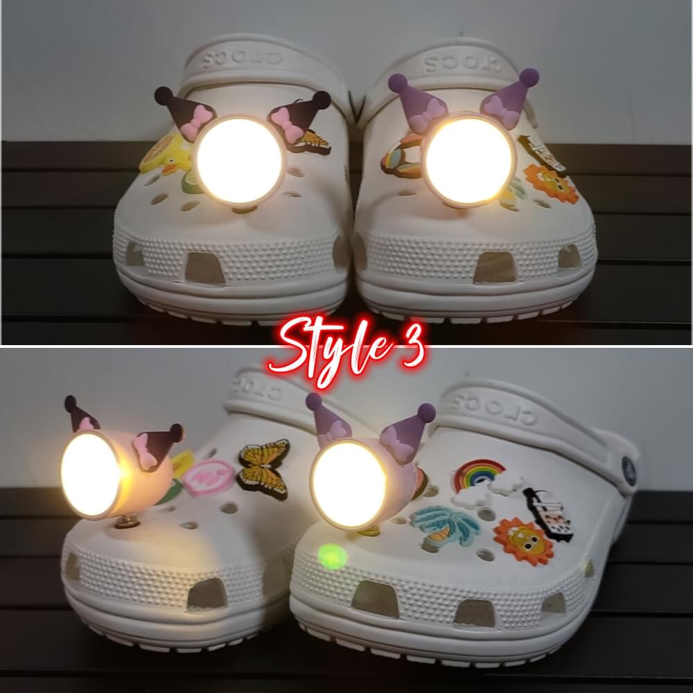 Kawaii Shoe lights - Eye - friendly - 3 Styles (2 Pack) - Croclights.com