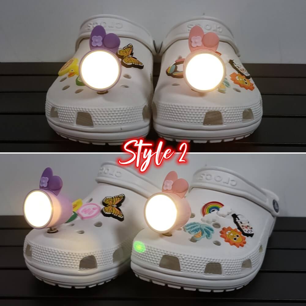 Kawaii Shoe lights - Eye - friendly - 3 Styles (2 Pack) - Croclights.com