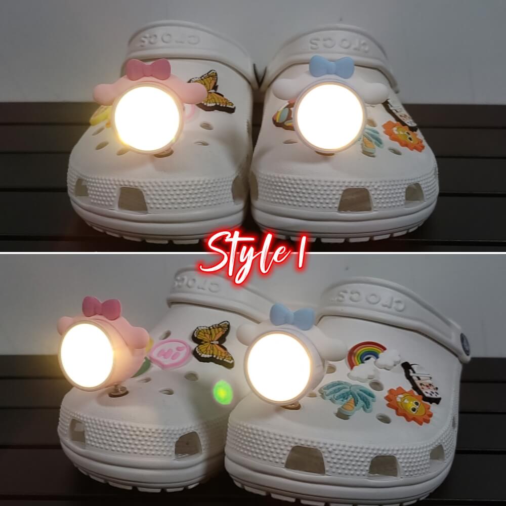 Kawaii Shoe lights - Eye - friendly - 3 Styles (2 Pack) - Croclights.com