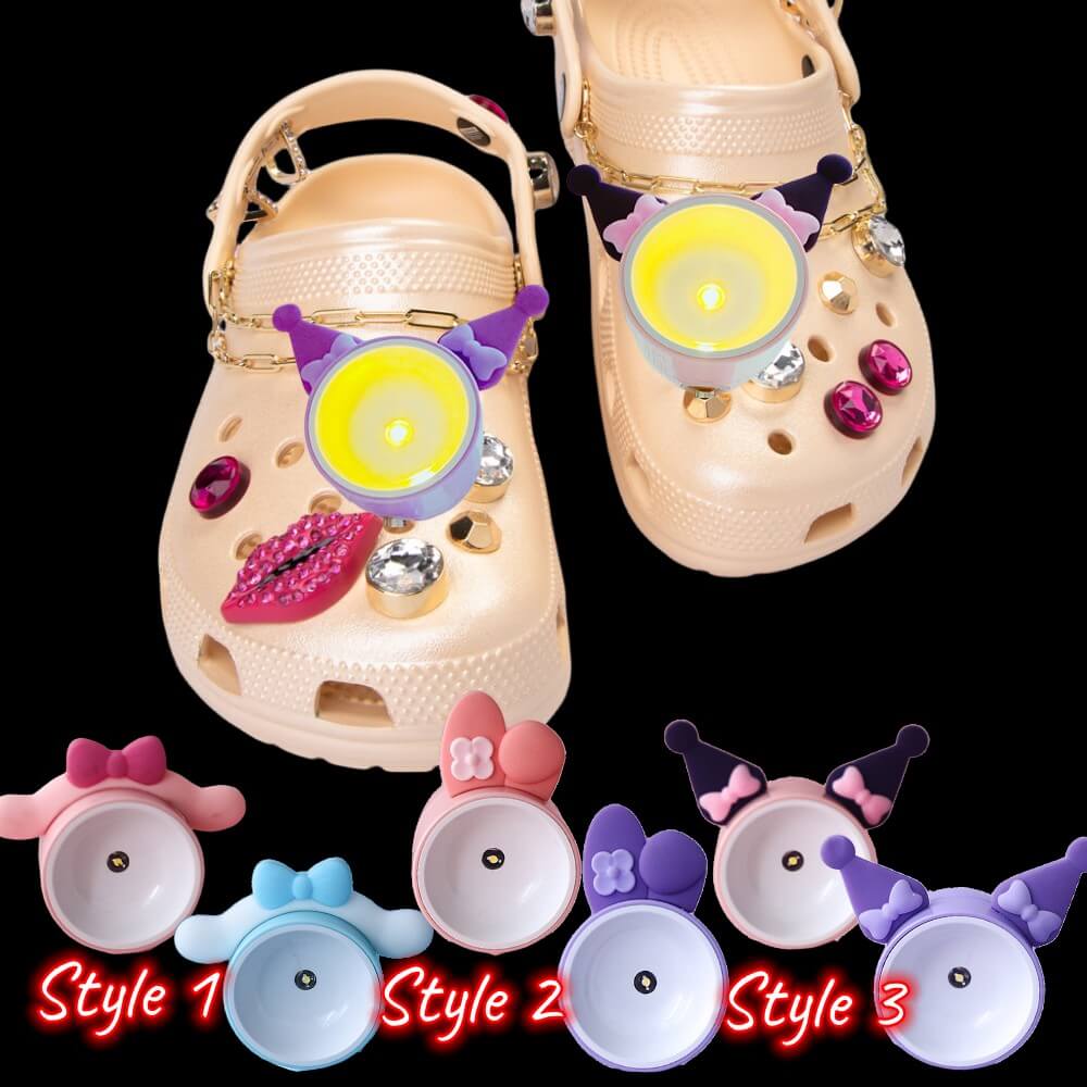 Kawaii Shoe lights - Eye - friendly - 3 Styles (2 Pack) - Croclights.com