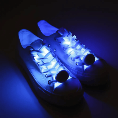 LED Shoelaces(2 pack) - 7 Colors for Night Safety Running Biking - Croclights.com