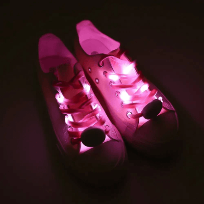 LED Shoelaces(2 pack) - 7 Colors for Night Safety Running Biking - Croclights.com