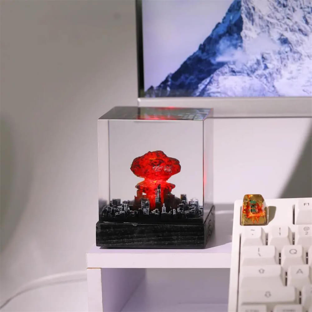 Nuke lamp - Nuclear lamp - Mushroom Cloud Nuclear Explosion Lamp - Croclights.com