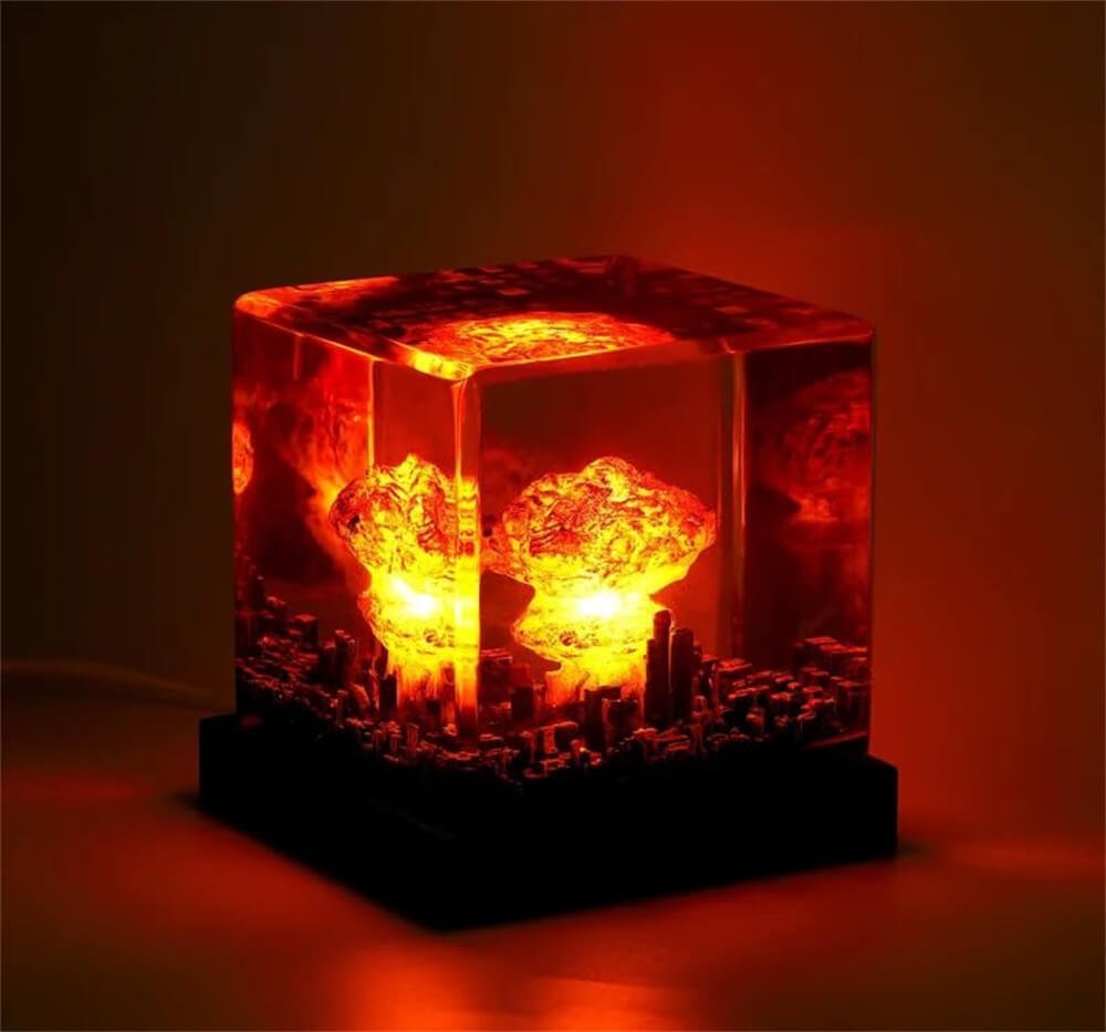 Nuke lamp - Nuclear lamp - Mushroom Cloud Nuclear Explosion Lamp - Croclights.com