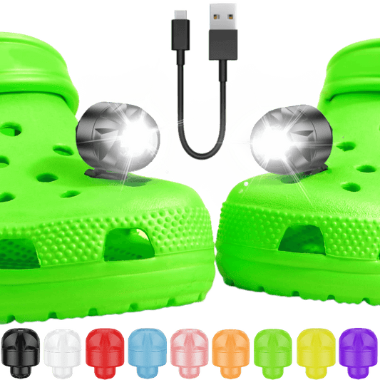 Shoe Lights - ABS Plastic Material(2 pack) - Rechargeable - Croclights.com