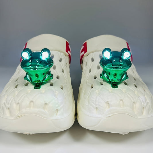 Shoe lights - Frog (2 Pack) - RECHARGEABLE - Croclights.com