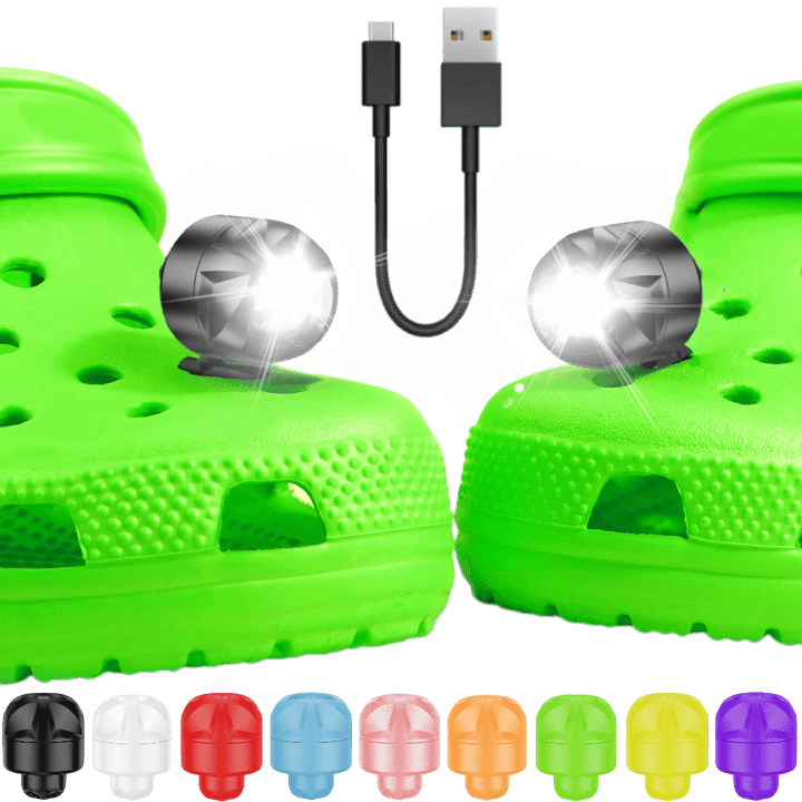 Shoe lights - High-quality ABS Plastic Material(2 pack) - Rechargeable - Croc Lights®