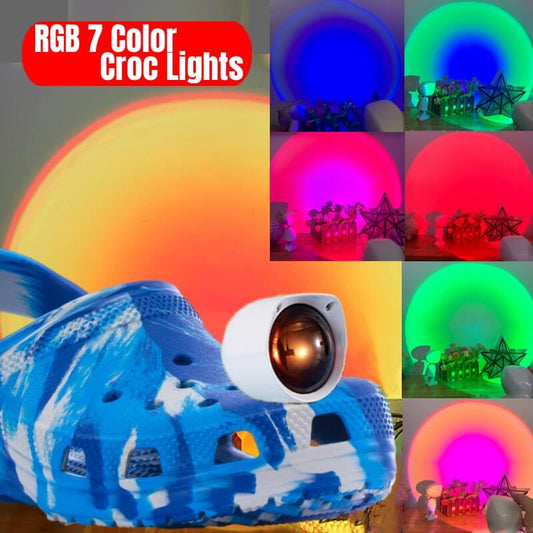 Sunset Shoe Lights - 7 Color - Croclights.com